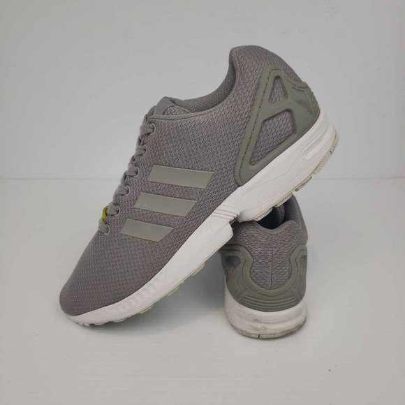 Adidas Mens ZX Flux Running Shoes Gray M19838 Mesh Low Top Lace Up Sneaker 10.5M - Picture 7 of 12